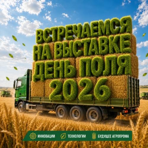 Мы участвуем в сельскохозяйственной выставке "ДЕНЬ ПОЛЯ - 2026" в Челябинской области!